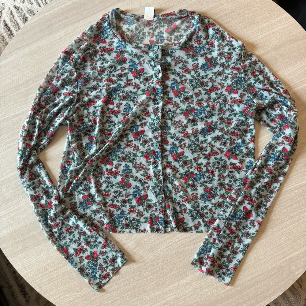 Only Hearts Floral Long Sleeve Top - Multicolor